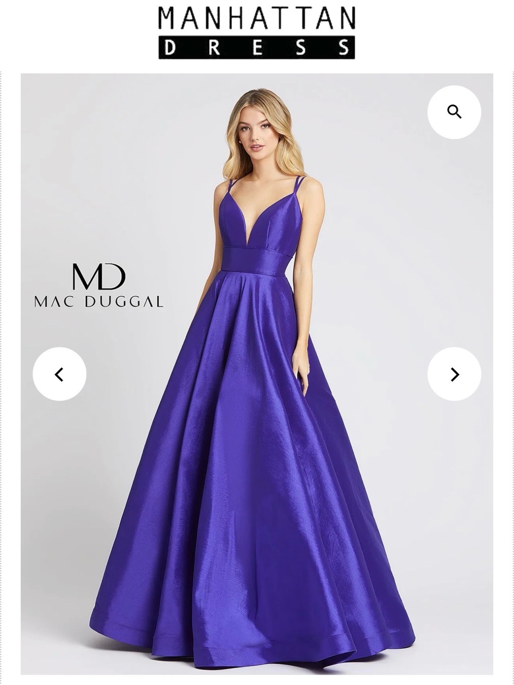 Prom Dress - Mac Duggal - Royal Purple - Size 2 - NWT - $200